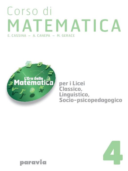 CORSO DI  MATEMATICA 4 (LIC.CLASS.LING)